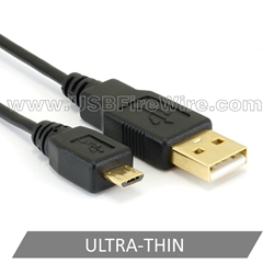 USB 2 A to Micro-B (Ultra-Thin)