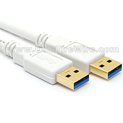 USB 3 A to A (White Cable)