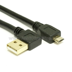 USB 2.0 Right Angle A to Micro-B