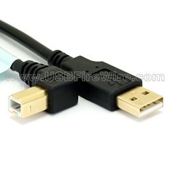 USB 2 Left B to A (LSZH Cable)