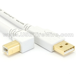 USB 2 Left B to A (White Cable)