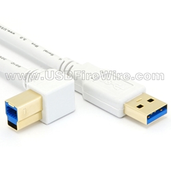 USB 3 Right B to A(White Cable)