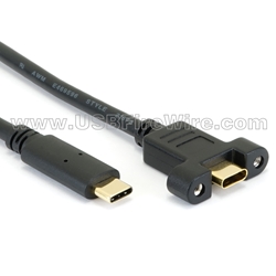 USB 3.1 C to Panel Mount C