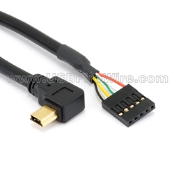 USB 2 Left Mini-B to Motherboard