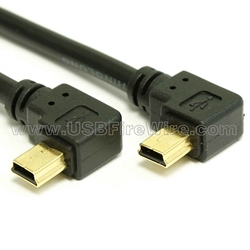 USB 2.0 Double Left Angle Mini-B