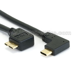 USB 3 Right Micro-B to Right/Left C